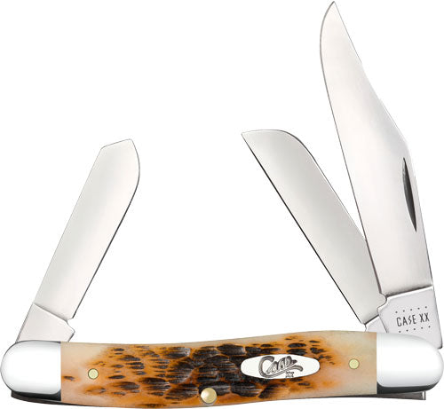 CASE KNIVES AMBER BONE PEACH