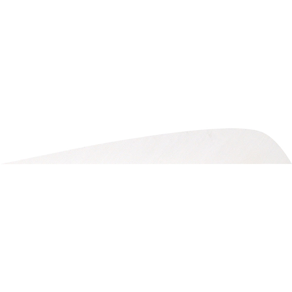 Gateway Parabolic Feathers Flo White 4 in. RW 50 pk.