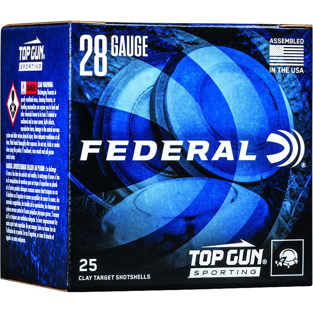 Federal Top Gun Sporting Shotgun Ammo 28 ga. 2.75 in. 1330 FPS 3/4 oz. 7.5 Shot 25 rd.