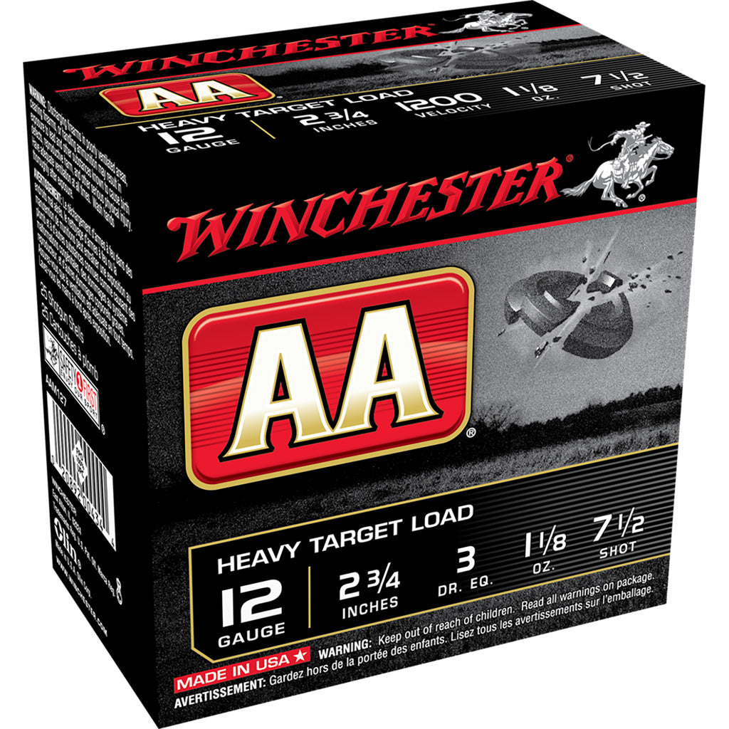 Winchester AA Heavy Target Load 12 ga. 2.75 in. 1 1/8 oz. 7.5 Shot 25 rd.