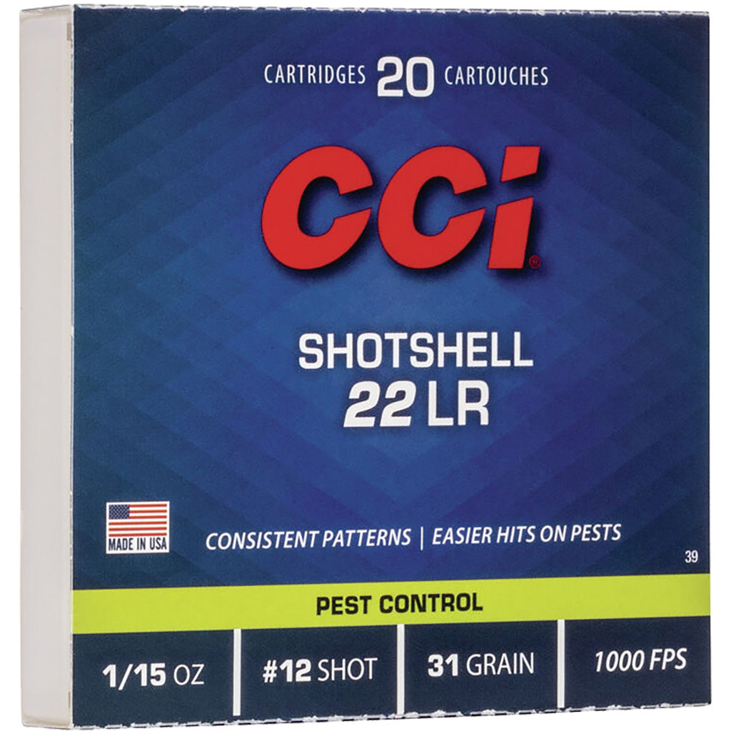 CCI SHOTSHELL 22LR 31GR #12