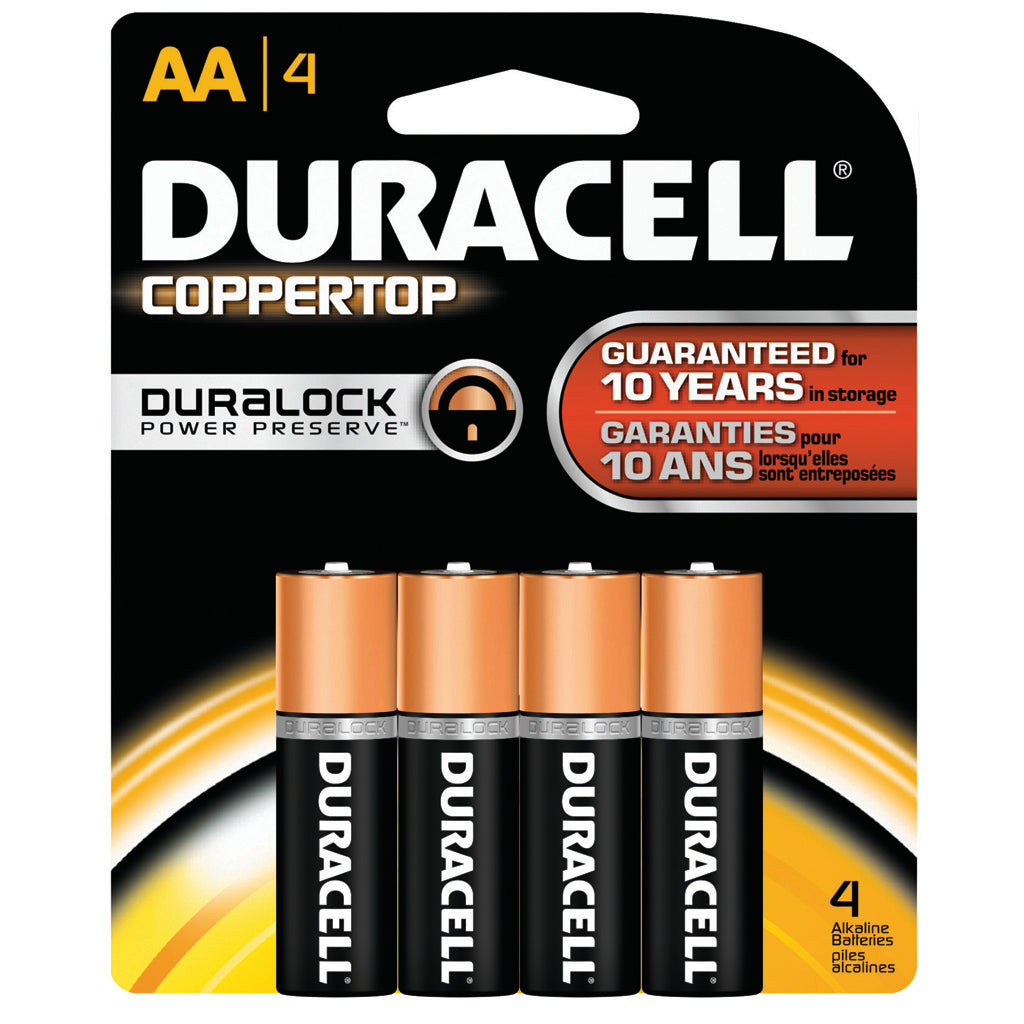 Duracell Coppertop Batteries AA 4 pk.