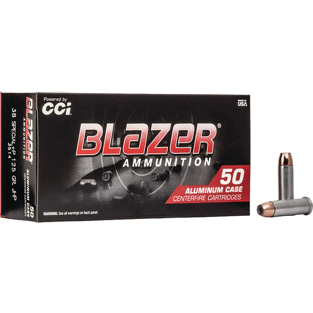CCI Blazer Pistol Ammo 38 Spl 125 gr. Jacketed Hollow Point 50 rd.