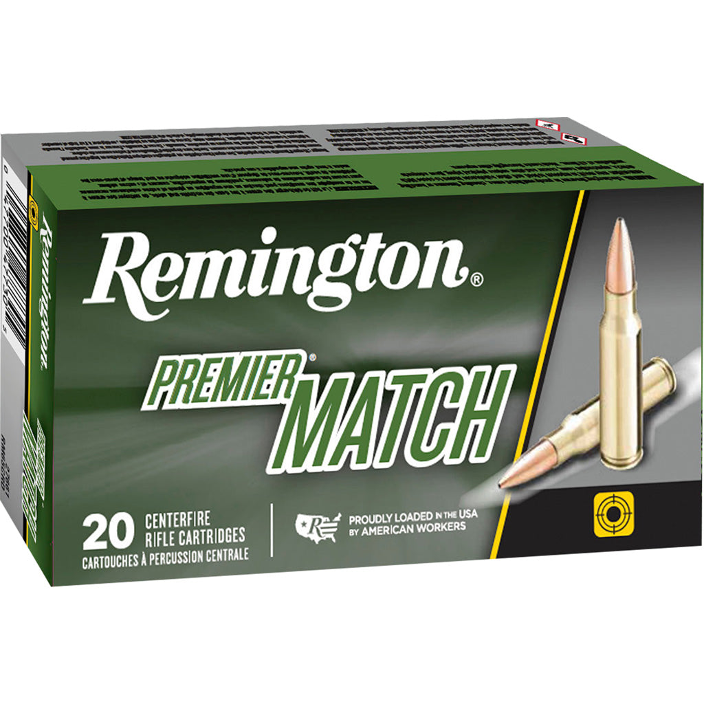 Remington Premier Match Centerfire Rifle Ammo 300 AAC Blackout 125 gr. MatchKing OTM 20 rd.