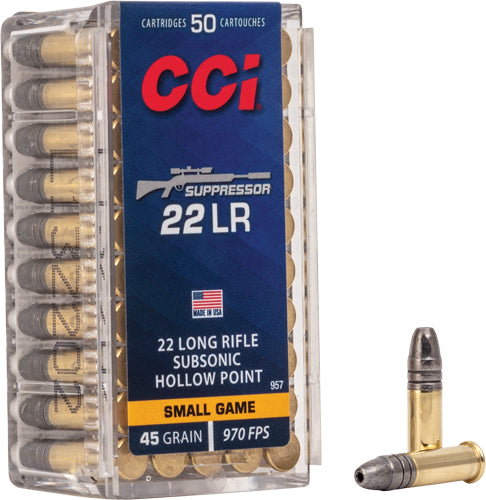 CCI SUPPRESSOR 22LR 45GR HP