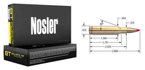 NOSLER BT 7MM-08 REM 120GR