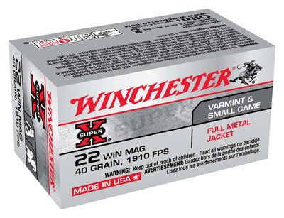 WINCHESTER SUPER-X 22WMR 40GR