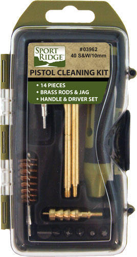 Sport Ridge Cleaning Kit - Pistol 40cal/10mm 14pc<