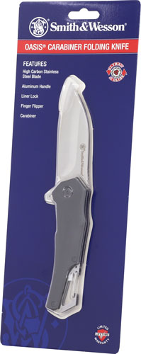 S&w Knife Oasis Carabiner - Folder 3" Black/ss