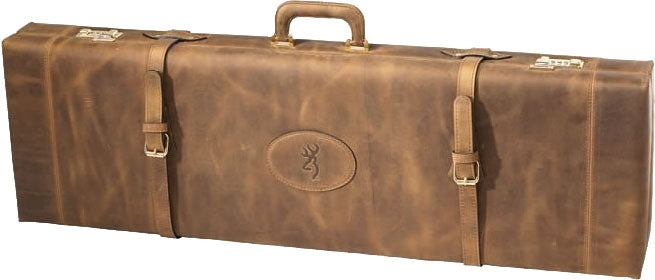 Browning Luggage Case O/u To - 34" Bbl Distressed Leathr Brn<
