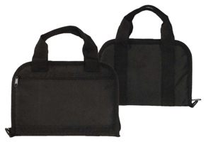 Toc Tactical Pistol Case - 14" Black W/magazine Pockets