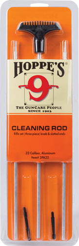 Hoppes Aluminum Cleaning Rod - 3-pc .22 Caliber