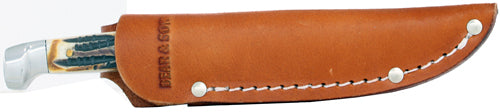 Bear & Son India Stag Bird & - Trout 3" W/leather Sheath Usa