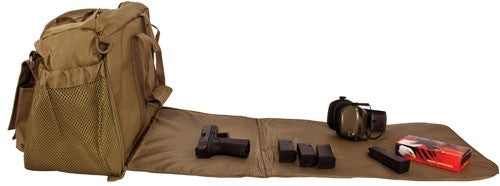 Red Rock Deluxe Range Bag Tan - Fold Out Work/cleaning Gun Mat