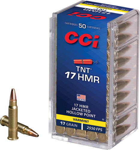 Cci 17hmr 17gr Tnt-hp 2550fps - 50rd 40bx/cs