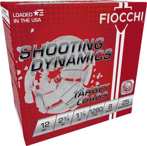 Fiocchi 12ga 2.75" 1-1/8oz #8 - 1280fps 250rd Case Lot