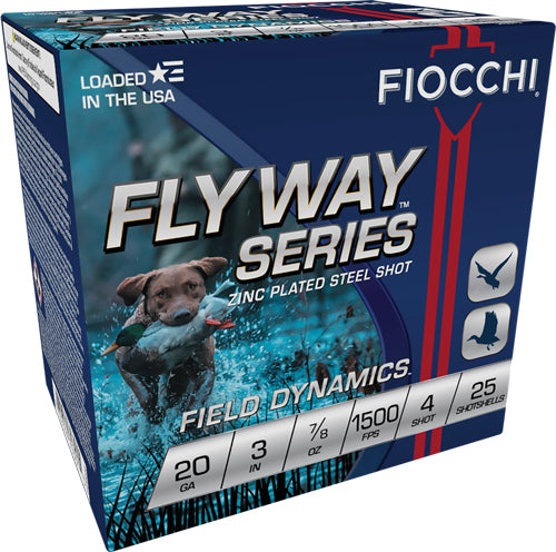 Fiocchi Flyway 20ga 3" 7/8oz - #4 1500fps 25rd 10bx/cs