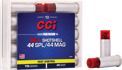 Cci Shotshell 44 Rem Mag 140gr - #4 Shot 10rd 20bx/cs