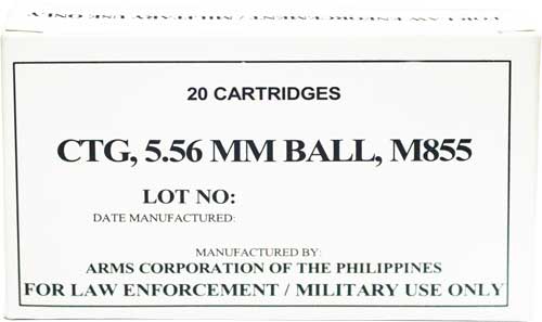 Armscor 5.56x45 62gr Fmj - (m855) 1000rd Case Lot