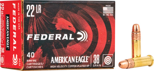 Federal Ae 22lr 38gr Hp - 1260fps 40rd 100bx/cs