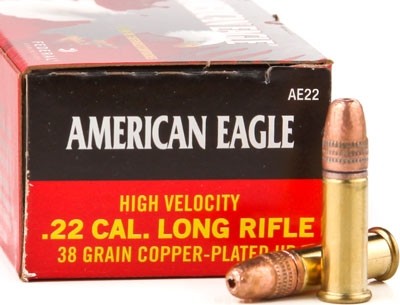 Federal Ae 22lr 38gr Hp - 1260fps 40rd 100bx/cs