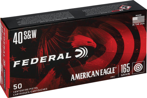 Federal Ae 40 Sw 165gr Fmj-tc - 50rd 20bx/cs
