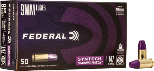 Federal Ae 9mm Luger 147gr Tsj - Training Match 50rd 10bx/cs
