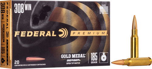 Federal Gold Medal 308 Win - 185gr Juggernaut 20rd 10bx/cs