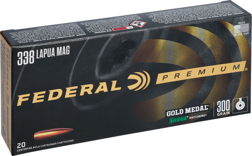 Federal Gold Medal 338 Lapua - Mag 300gr Match 20rd 10bx/cs