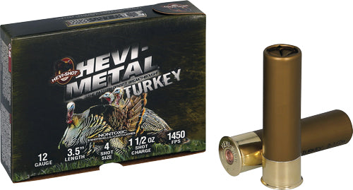 Hevi-shot Hevi Metal 12ga - 3.5" 1-1/2oz #4 5rd 10bx/cs<