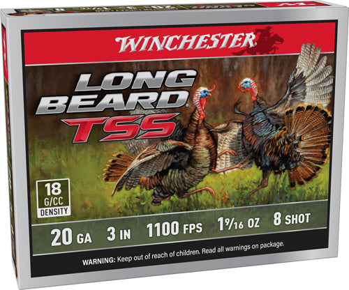 Winchester Long Beard Tss 20ga - 3" 1-5/8oz #8 5rd 10bx/cs