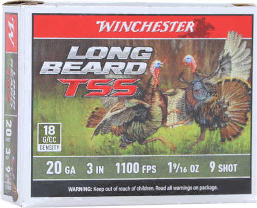Winchester Long Beard Tss 20ga - 3" 1-5/8oz #9 5rd 10bx/cs