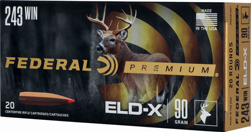 Federal 243 Win 90gr Eldx - 20rd 10bx/cs !