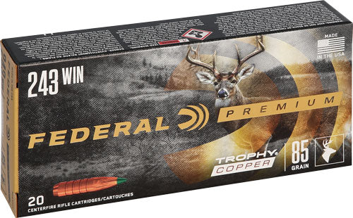 Federal Premium 243 Win 85gr - Trophy Copper 20rd 10bx/cs !