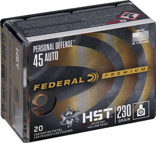 Federal Premium 45 Acp 230gr - Hst Jhp 20rd 10bx/cs