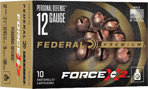 Federal Premium 12ga 2.75" - 00 Buck Force X2 10rd 5bx/cs