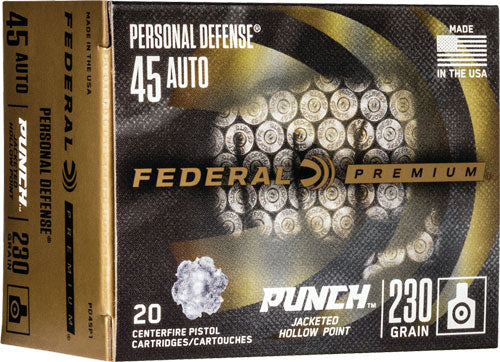 Federal Punch 45 Acp 230gr - Jhp 20rd 10bx/cs