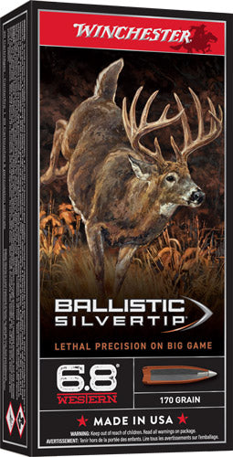 Winchester Supreme 6.8 Western - 170gr Silvertip 20rd 10bx/cs