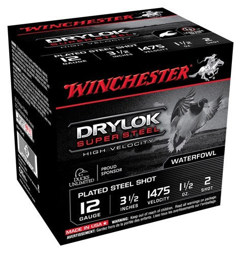 Winchester Drylok 12ga 3.5" - 1-1/2oz #2 1475fps 25rd 10bx/c