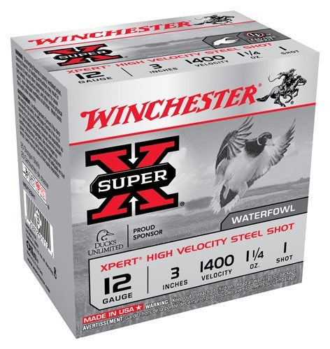Winchester Xpert Steel 12ga 3" - 1-1/4oz #1 1400fps 25rd 10bx/c