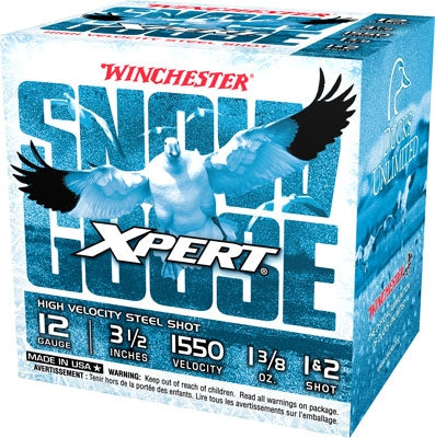 Winchester Snow Goose 12ga - 3.5" 1-3/8oz #1&2 25rd 10bx/cs