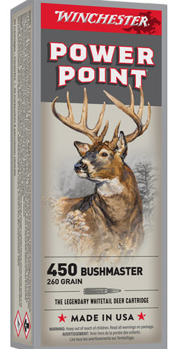 Winchester Super-x 450 Bm - 260gr Power Point 20rd 10bx/cs