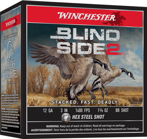 Winchester Blind Side 2 12ga - 3" 1-3/8oz #bb 25rd 10bx/cs <
