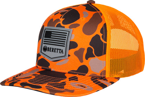 Beretta Cap Pm Trucker R 112 - Rubber Patch Blaze Duck Camo