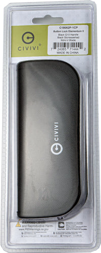 Civivi Knife Elementum Ii 2.96 - " G-10/blk Stonewash Clam Pack