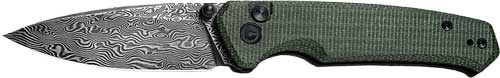 Civivi Knife Altus 2.97" - Green Micarta/black Damascus!