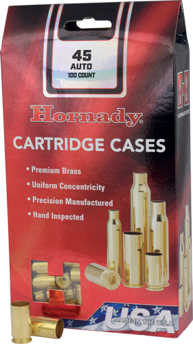 Hornady Unprimed Cases 45 Acp - 100 Pack 5pk/cs