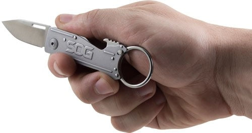 Sog Keytron 1.8" Blade W/ Key - Ring Holder Folding Blade