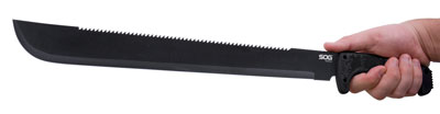 Sog Machete Sogfari 18" - Black W/sheath