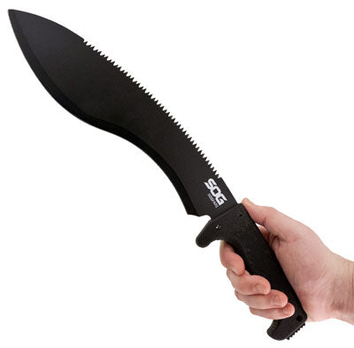 Sog Machete Sogfari Kukri - Black W/sheath